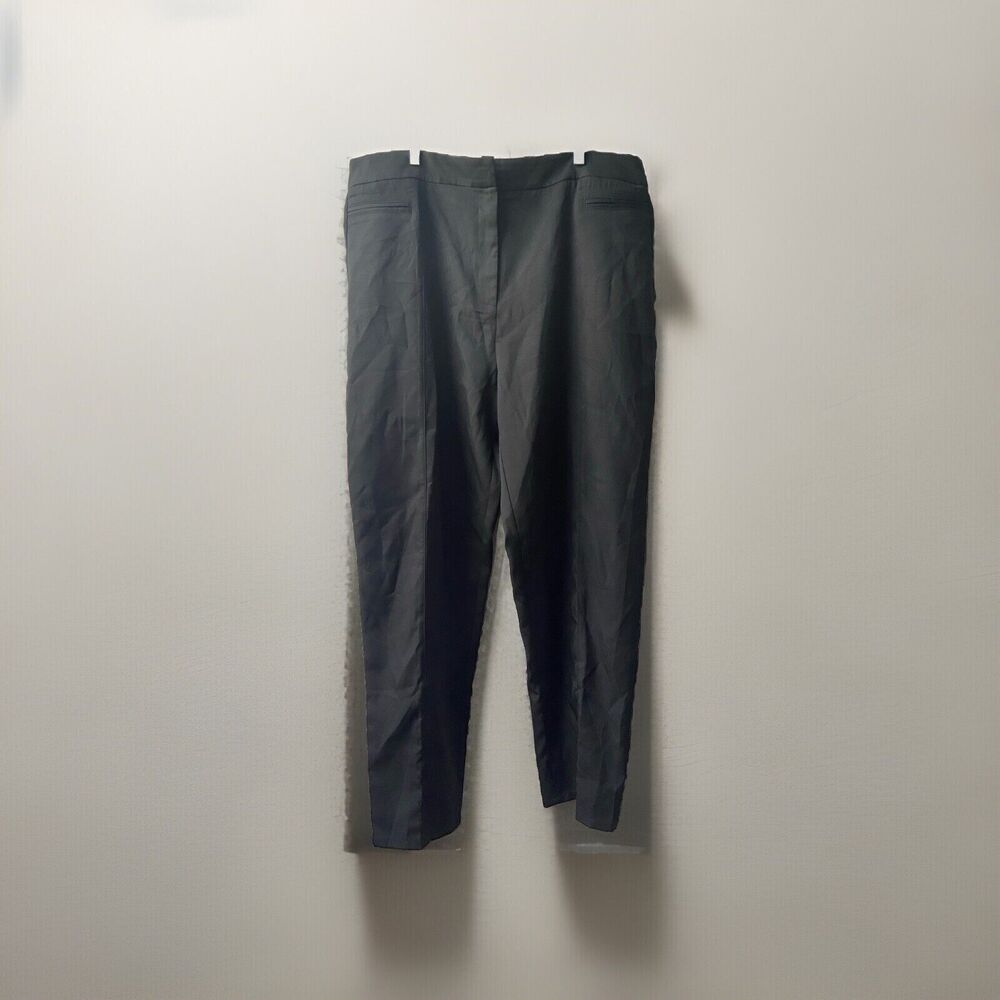 Pretty Little Thing Avani Black Suit Pants Slim Fit Ankle Length Size 16 NWT